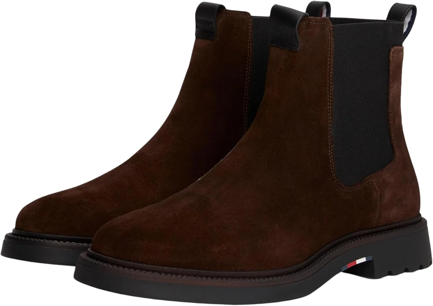 Мужские низкие ботинки Tommy Hilfiger Comfort Lwt SDE Chelsea Fm0fm05592, коричневый — фото 3