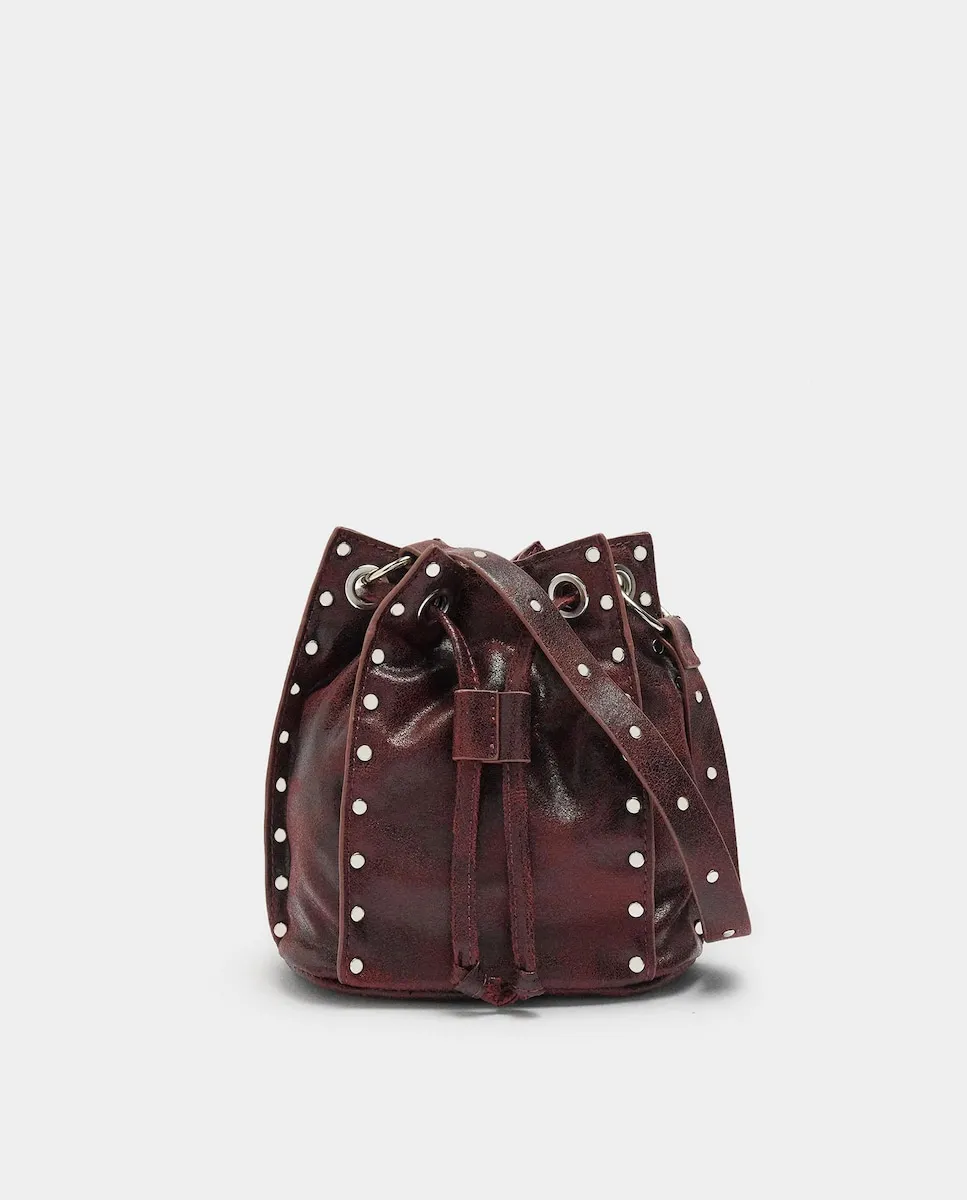 

Вечерняя сумка-трансформер через плечо с заклепками и магнитной застежкой, гладкая Parfois