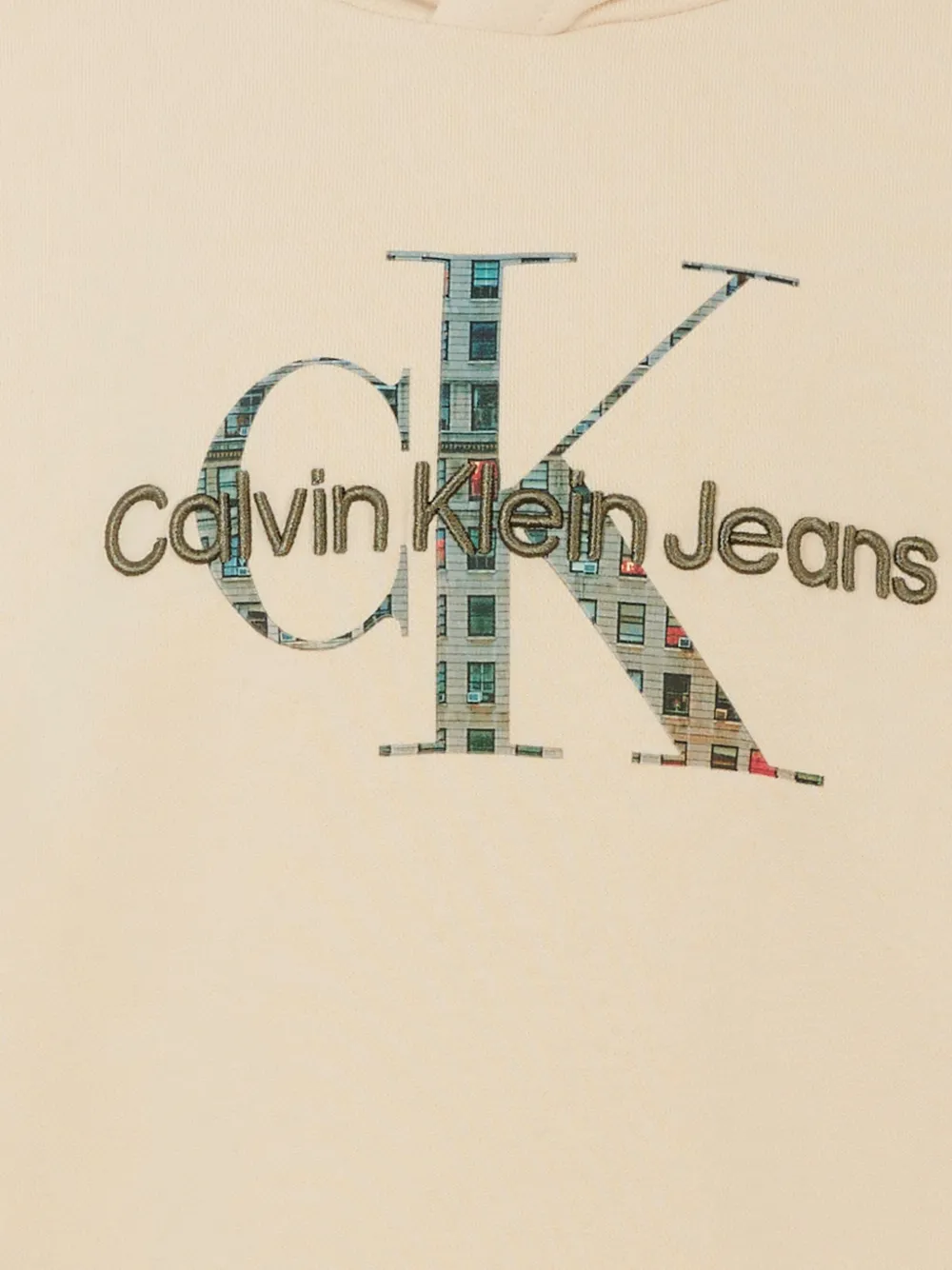 Толстовка с капюшоном и логотипом Calvin Klein Kids, нейтральный — фото 3