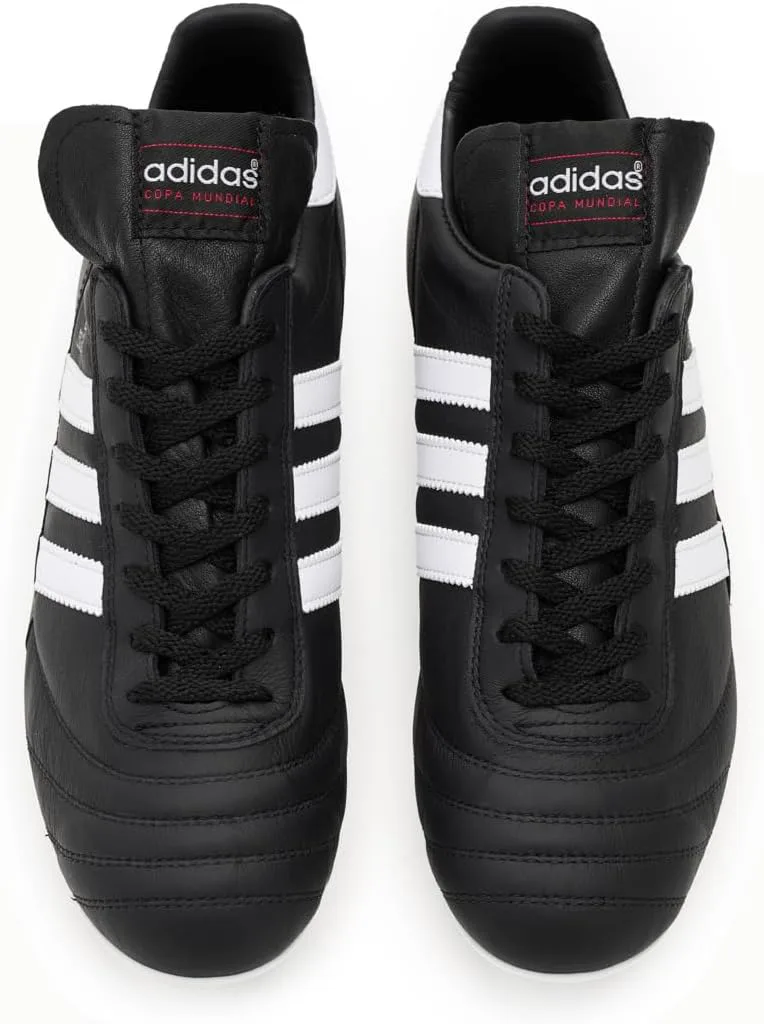 Футбольные бутсы Adidas Mens Copa Mundial для твердого грунта, белый/черный/металлик — фото 2