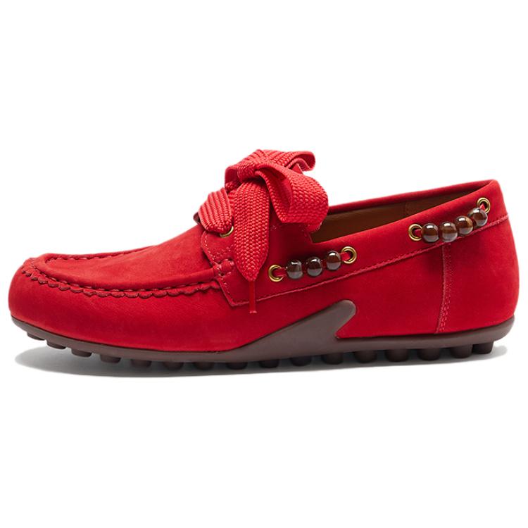 LE SAUNDA Женские лоферы Gommino с кисточкой Lucky Red RDN, цвет Lucky Red RDN