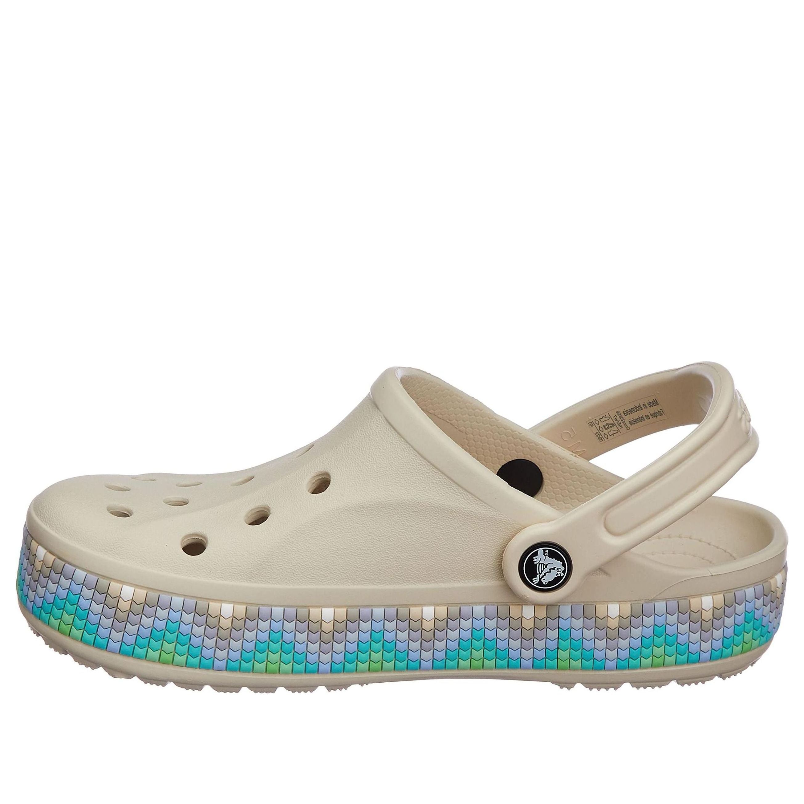 

Сабо Crocs Bayaband Chevron Band Clogs 'Stucco Multi' 208100-1F8, бежевый