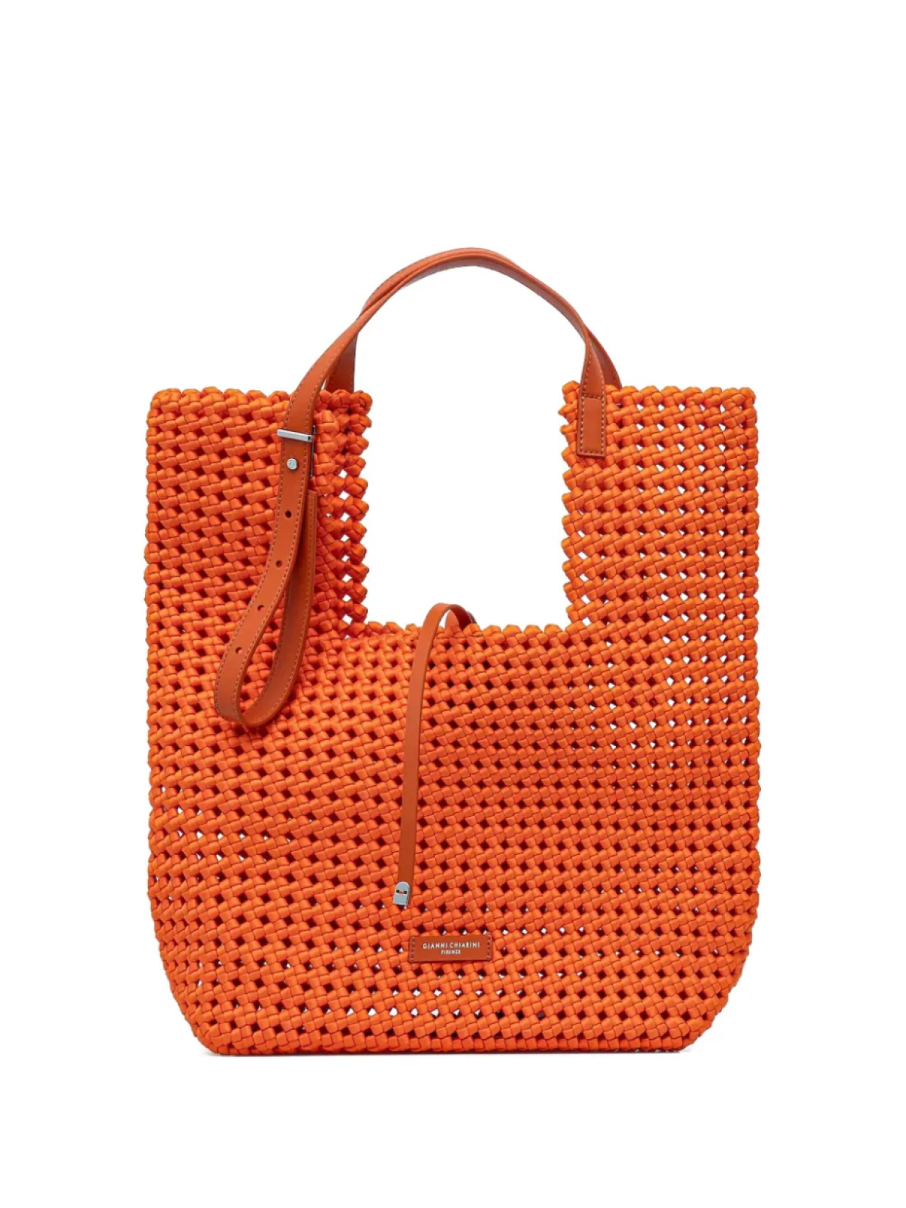 

GIANNI CHIARINI плетеная сумка-тоут, оранжевый