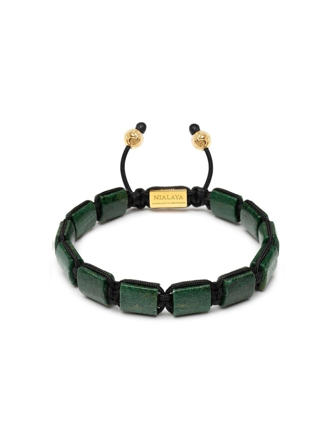 

Браслет с камнями Nialaya Jewelry, зеленый