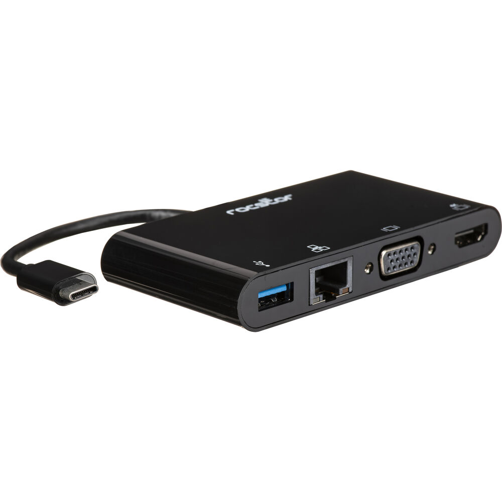 

Док-станция Rocstor Premium USB Type-C to HDMI, VGA, GbE & USB Y10A248-B1