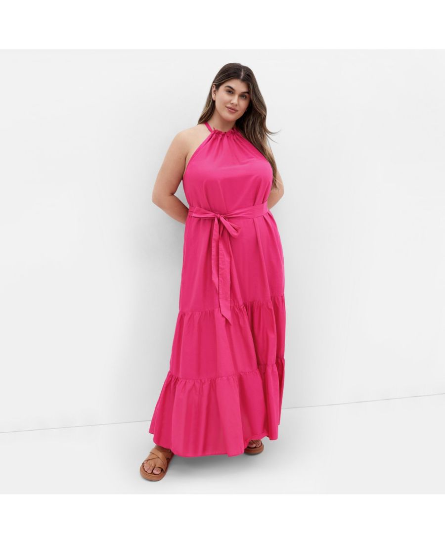 

Макси-платье Kiana больших размеров CITY CHIC, Magenta