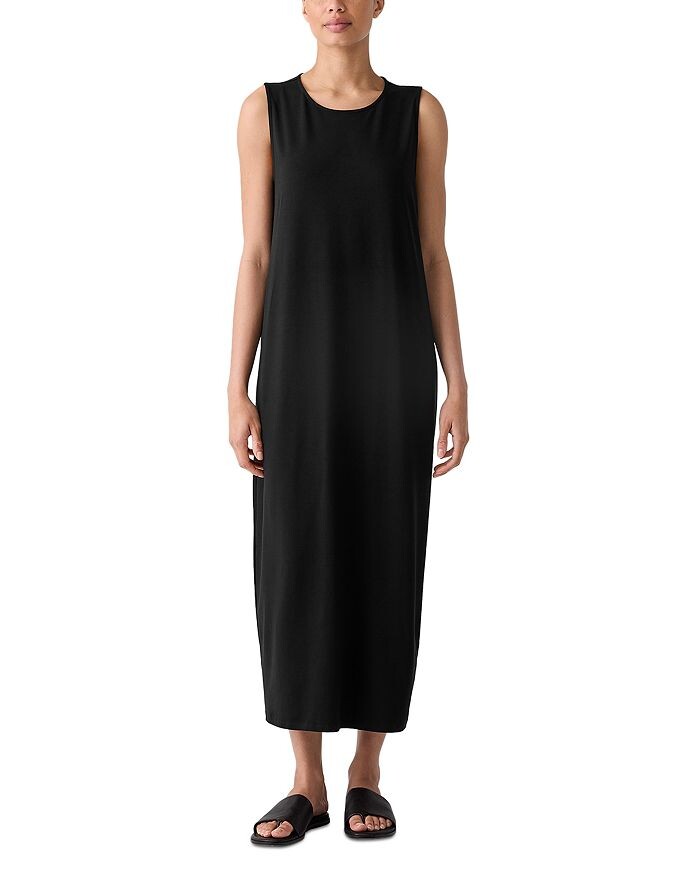 

Трикотажное платье макси Eileen Fisher, черный