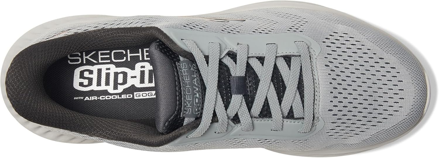 Мужские кроссовки Skechers Go Walk Now - Payton, без застежек, серый — фото 2