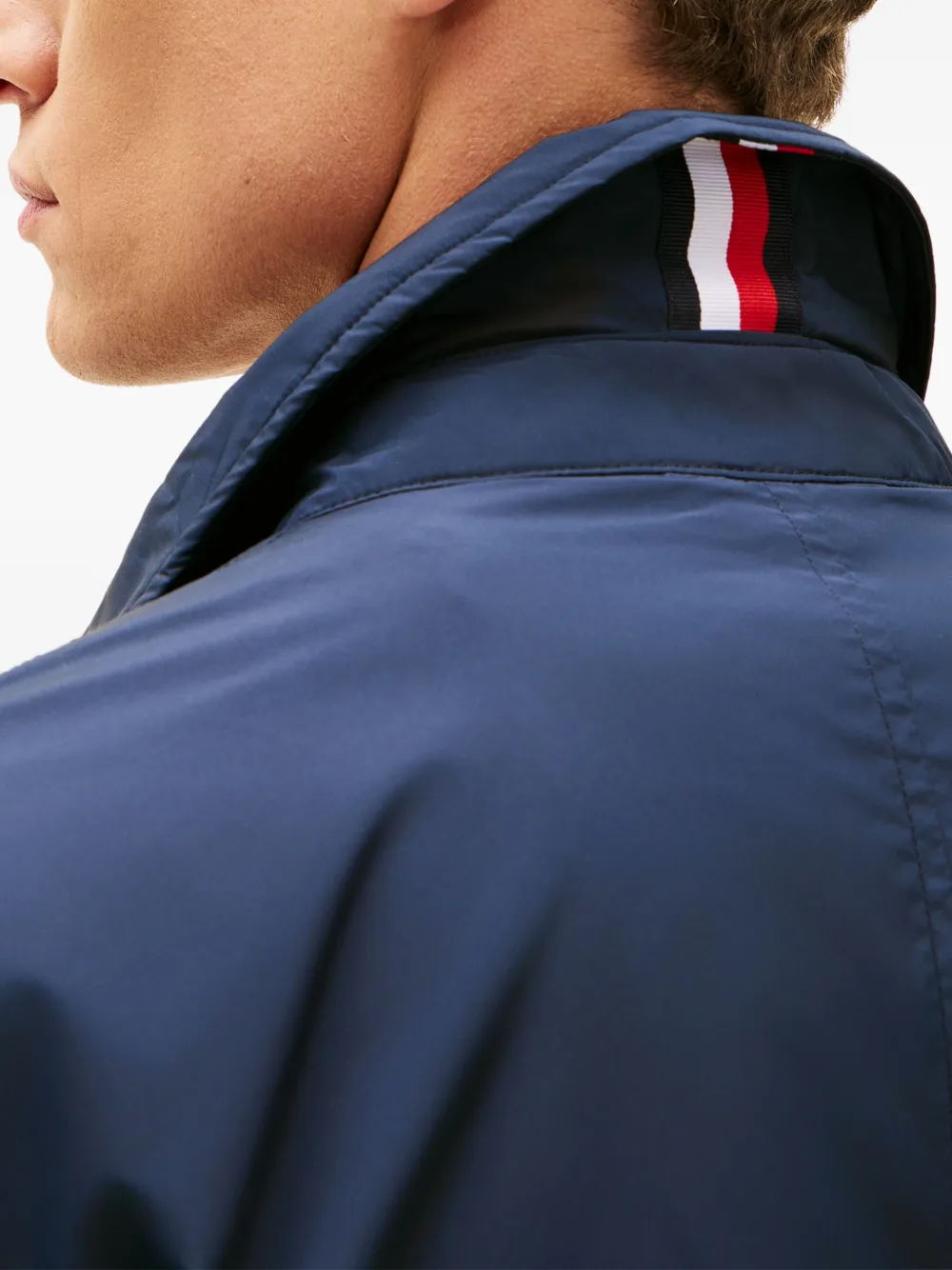 Пальто с воротником и потайной застежкой Tommy Hilfiger, синий — фото 4