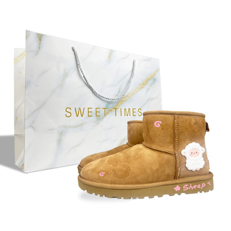 

CLASSIC MINI Зимние ботинки женские белый/розовый Ugg
