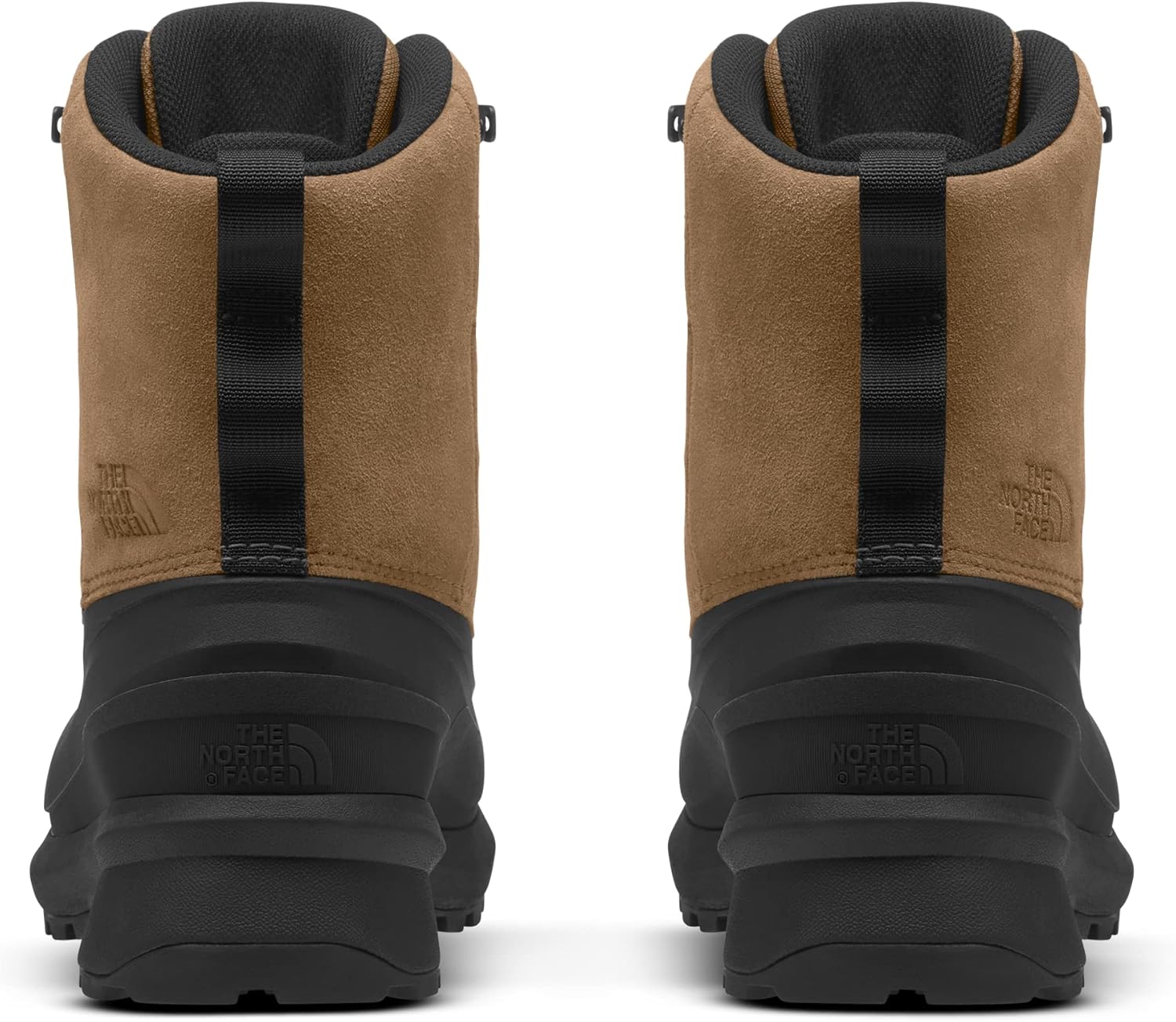 Мужские водонепроницаемые снежные ботинки The North Face Chilkat V с шнуровкой, 200 г премиальной теплоизоляции, черный/коричневый — фото 4