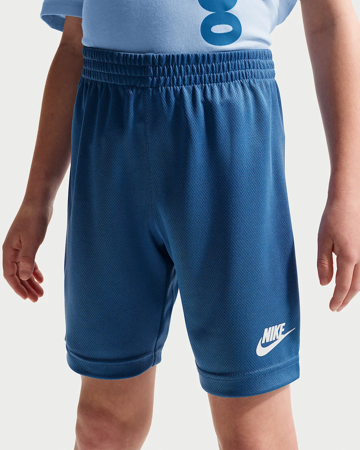 Детский набор "Just Do It" футболка и шорты Nike Sportswear, Star Blue — фото 4