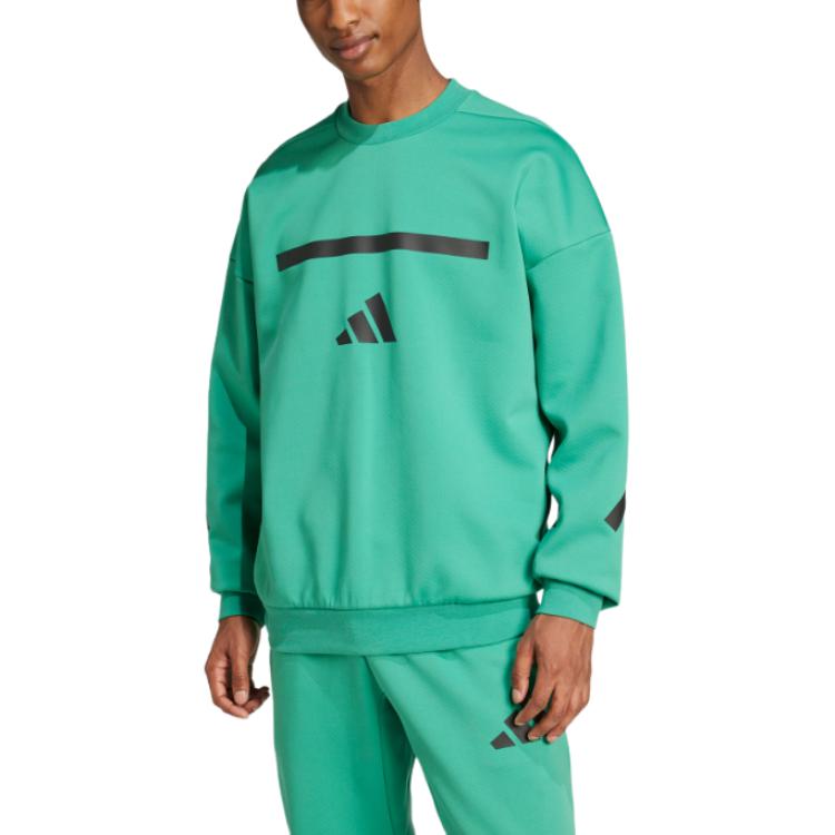 Свитшот мужской Z.N.E. True Healing Collection FW24 светло-луговой зеленый Adidas, светло-зеленый — фото 4