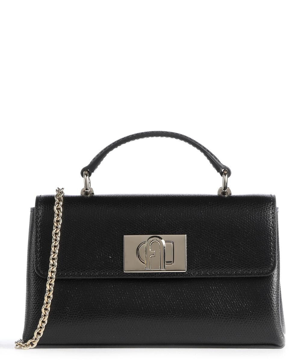 

Мини-сумка на плечо 1927 из зерненой кожи Furla, черный