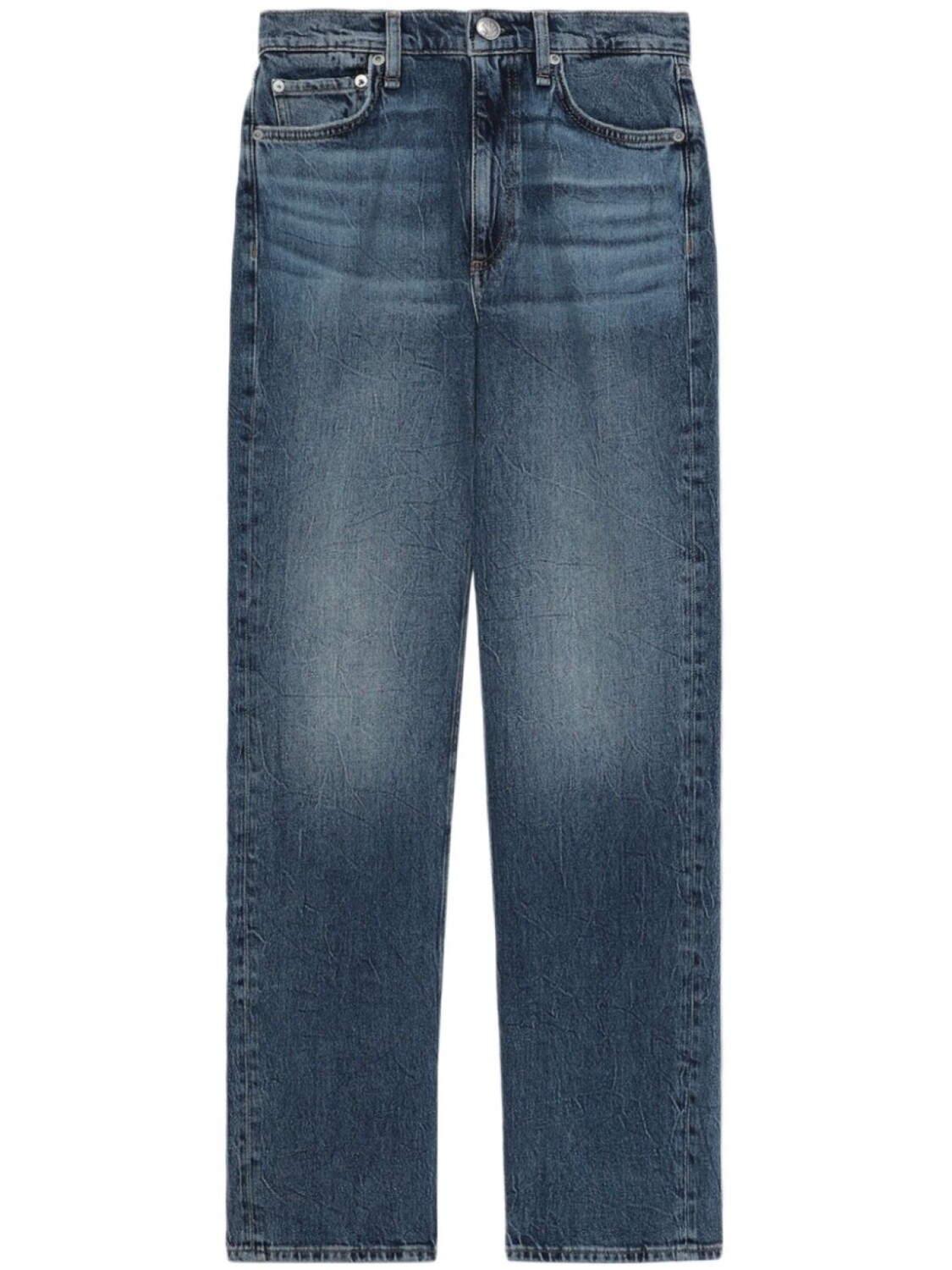 

Прямые джинсы Harlow средней посадки rag & bone, синий