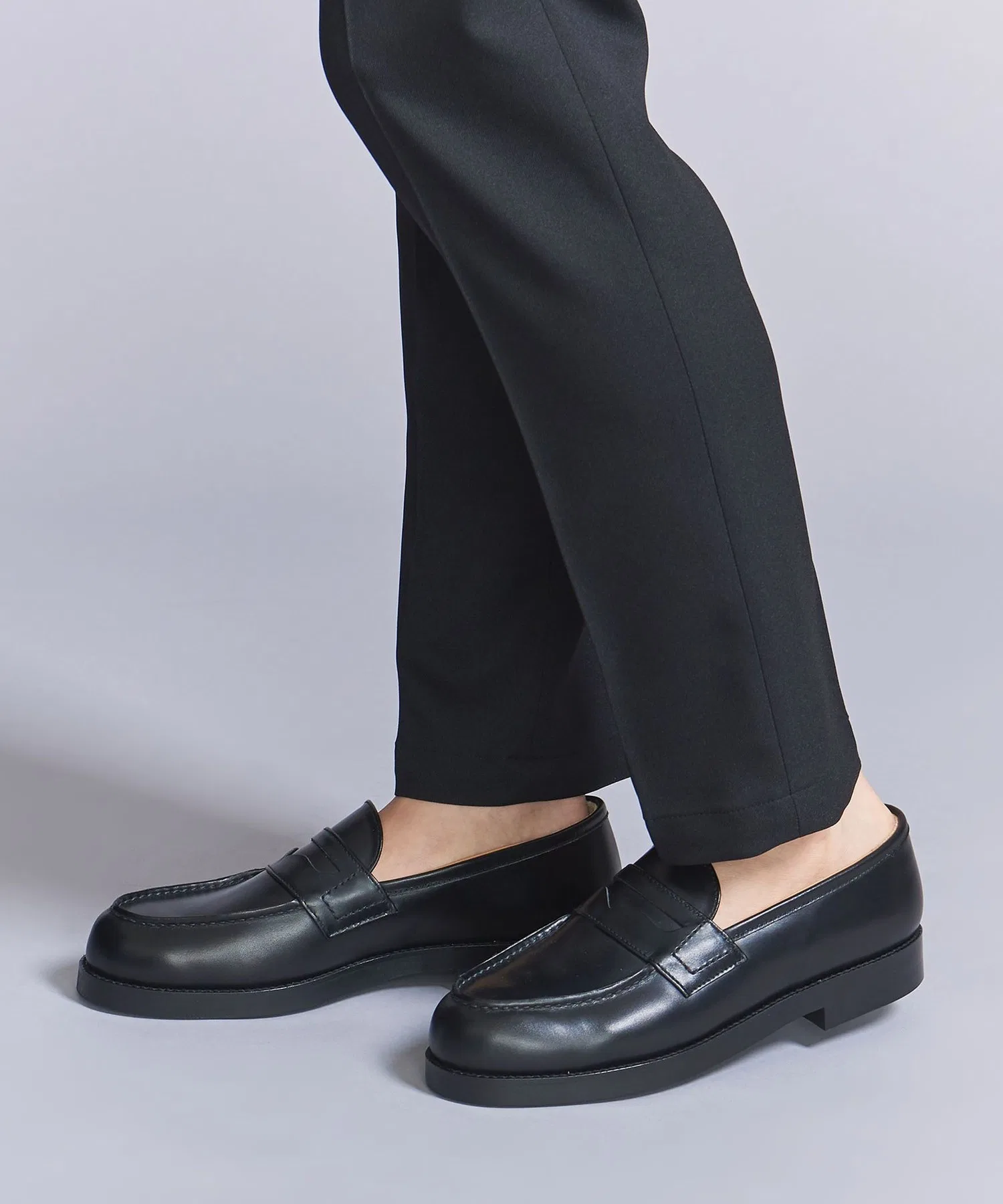 Мужские кожаные лоферы BEAUTY&YOUTH UNITED ARROWS чёрные — фото 2