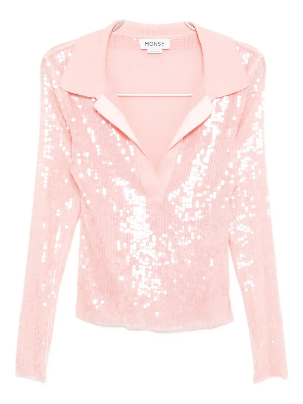 

Блузка с пайетками Monse, розовый