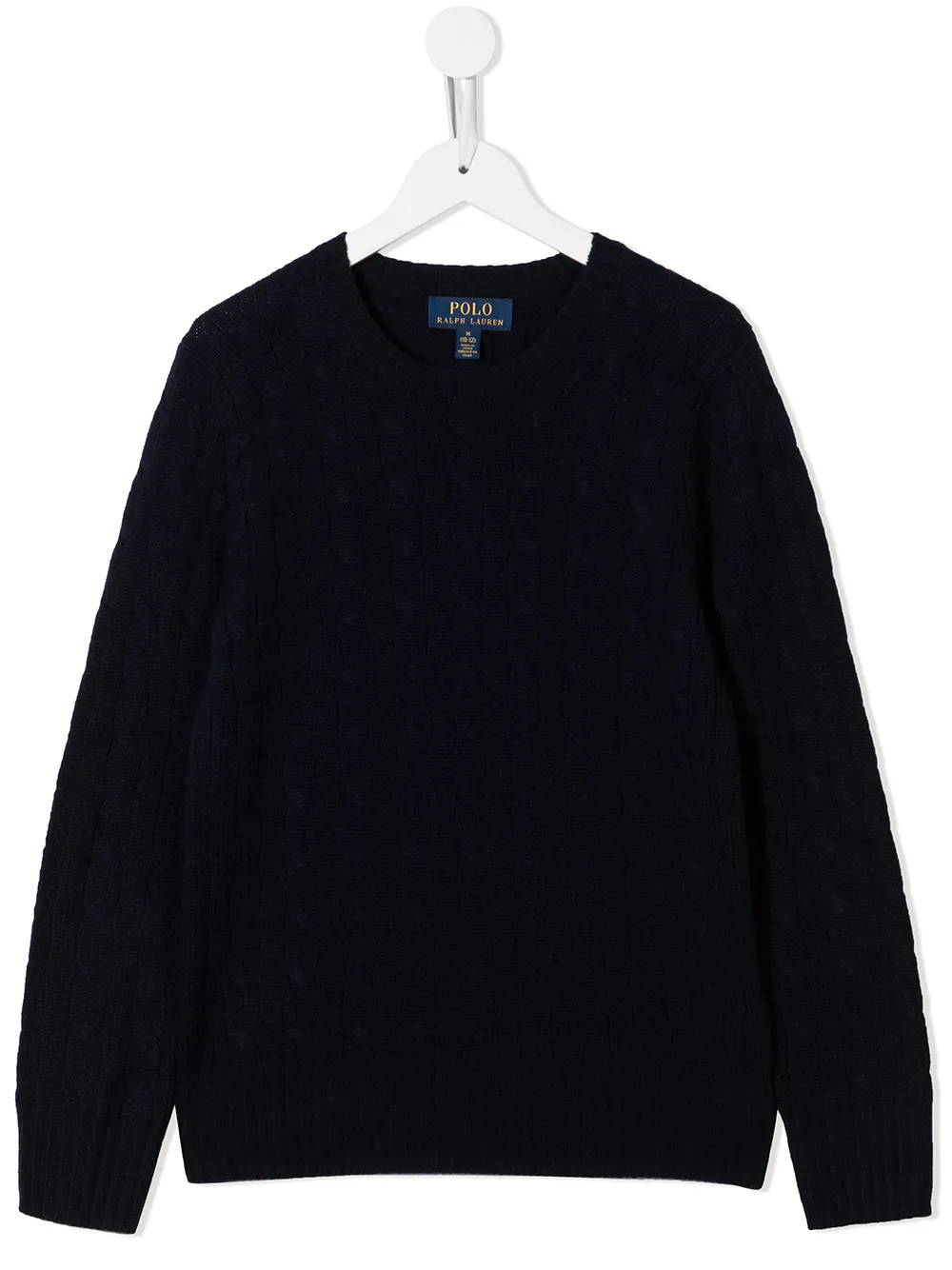 

Кашемировый джемпер с круглым вырезом POLO RALPH LAUREN KIDS, синий