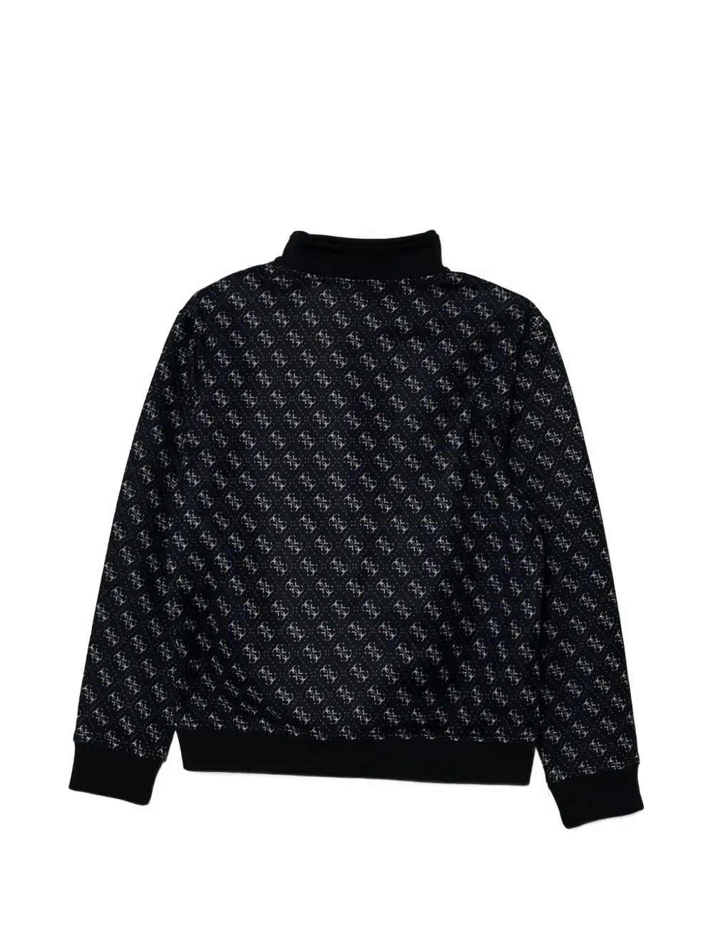 Толстовка на молнии с узором GUESS Kids, черный — фото 2