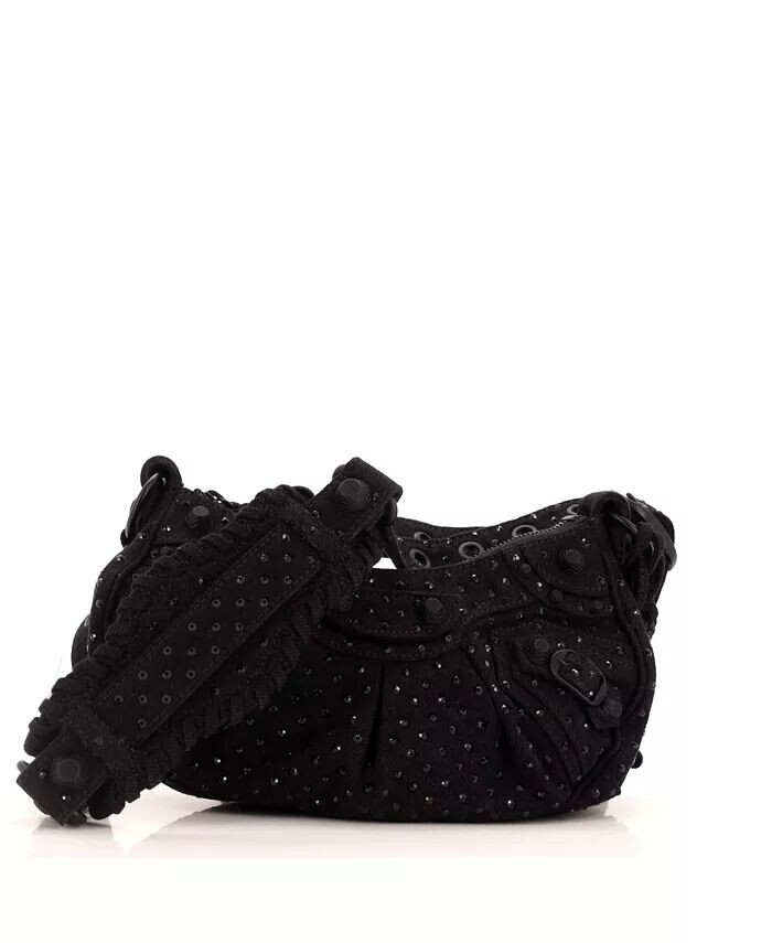 

Сумка через плечо XS Le Cagole Giant Studs со стразами Pre-Owned Balenciaga, черный