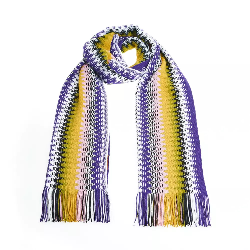 

Многоцветный шерстяной женский шарф Missoni