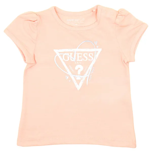 

Футболка стандартного кроя Guess, розовый