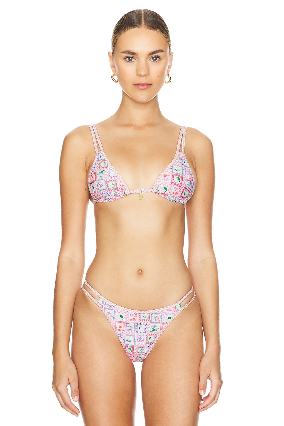 

Верх бикини с двумя бретельками Kulani Kinis, цвет citron coast