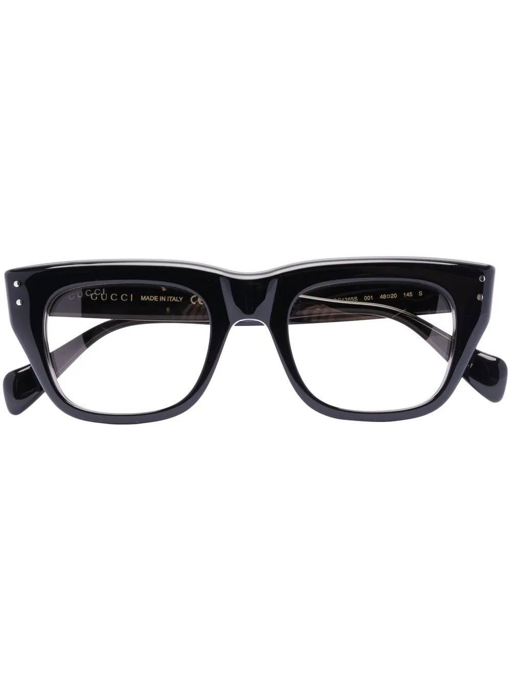 

Очки в квадратной оправе Gucci Eyewear, черный
