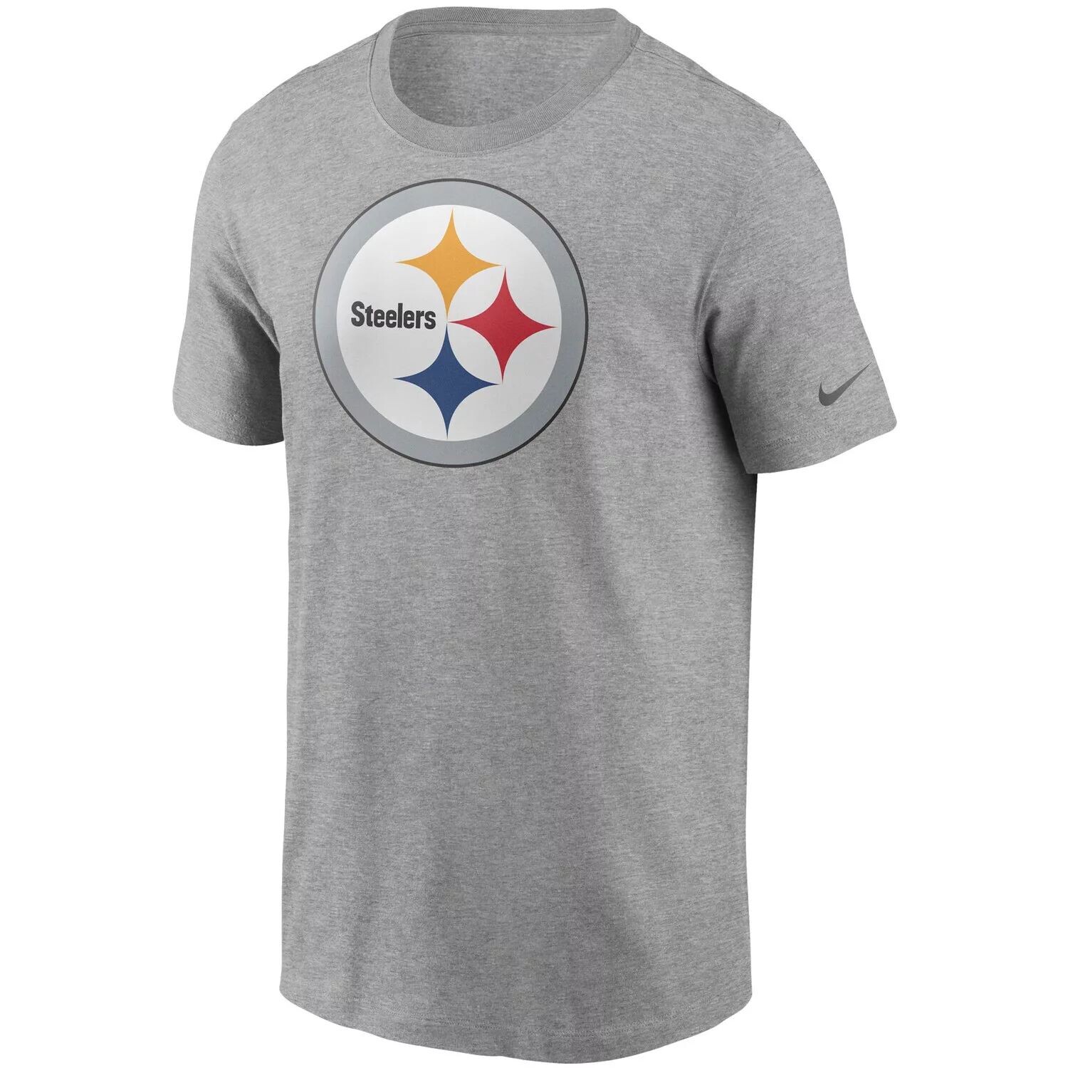 Мужская серая футболка с логотипом Pittsburgh Steelers Primary Nike — фото 2