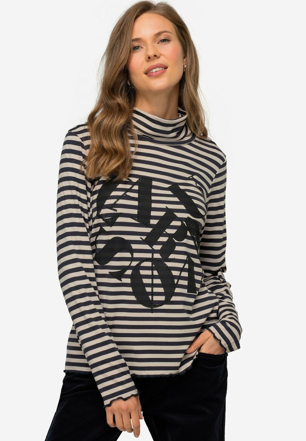 

Рубашка с длинным рукавом RINGEL MOTIV ROLLKRAGEN LAURASØN, цвет gris