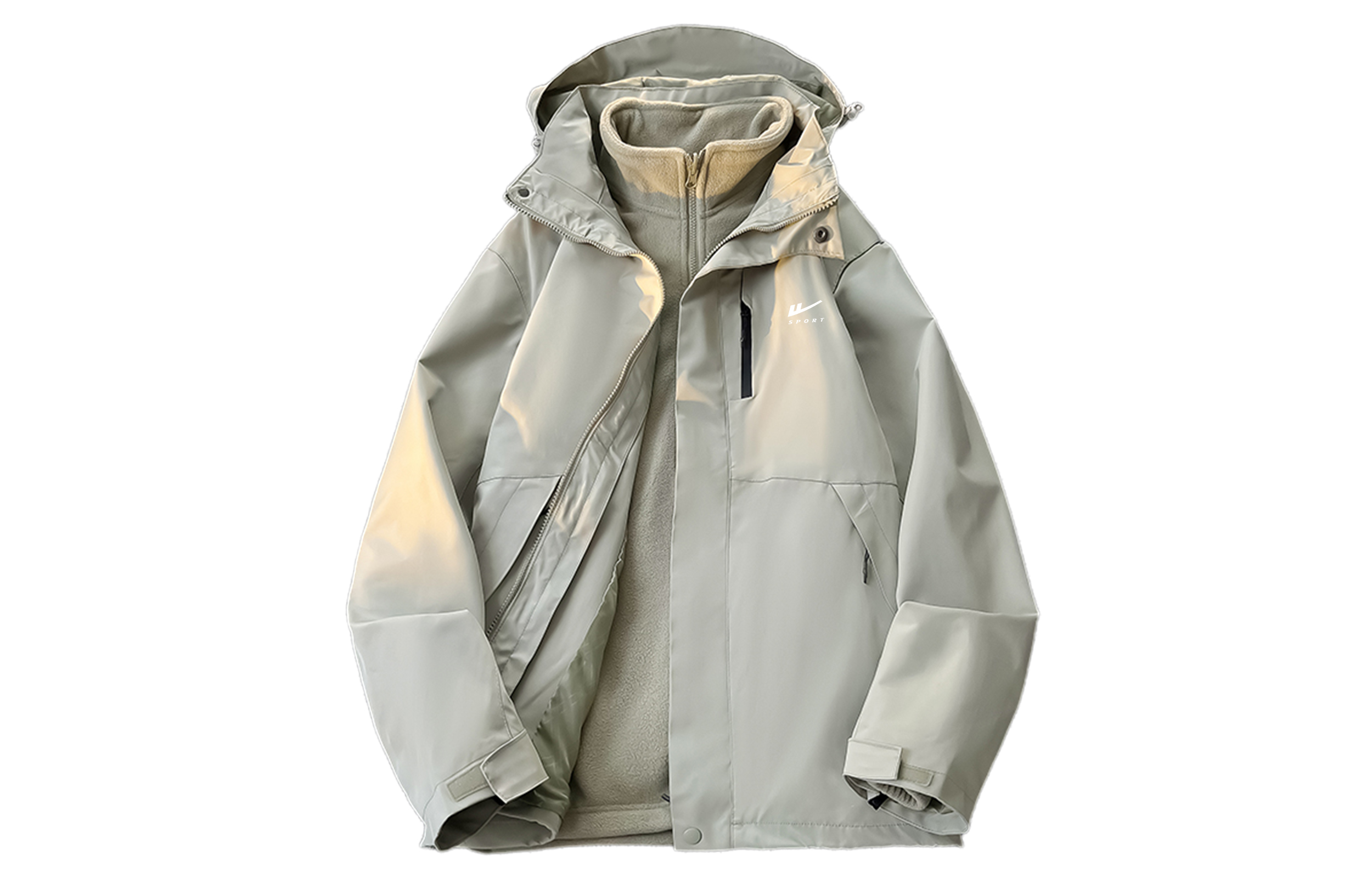 

Куртка Warrior Huichao Wings Unisex, серебристо-зеленый