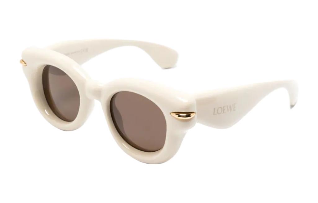 

LOEWE Надувные круглые солнцезащитные очки, Beige