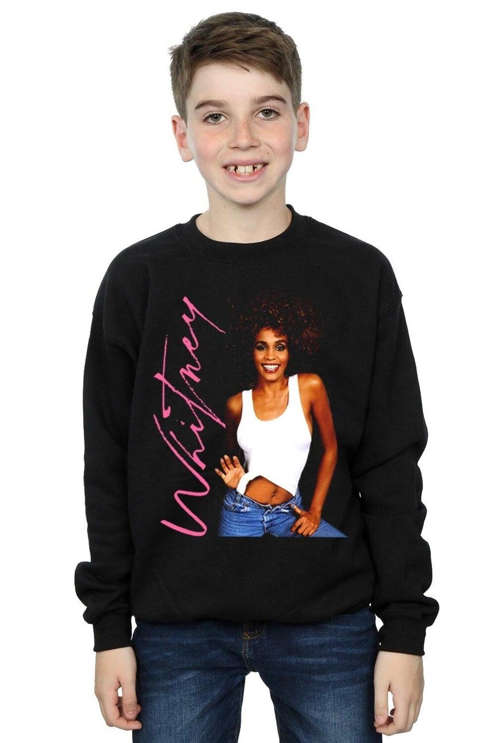 

Толстовка Whitney Smile Whitney Houston, черный