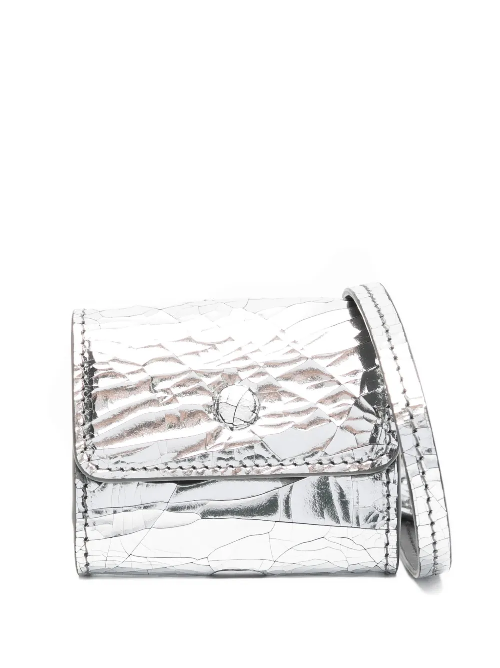 

Футляр для AirPods с эффектом трещин, металлический Maison Margiela, серебряный