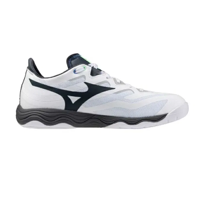 Кроссовки для настольного тенниса «Wave Medal Neo» от Mizuno, 31 White X Green X Dark Gray — фото 4