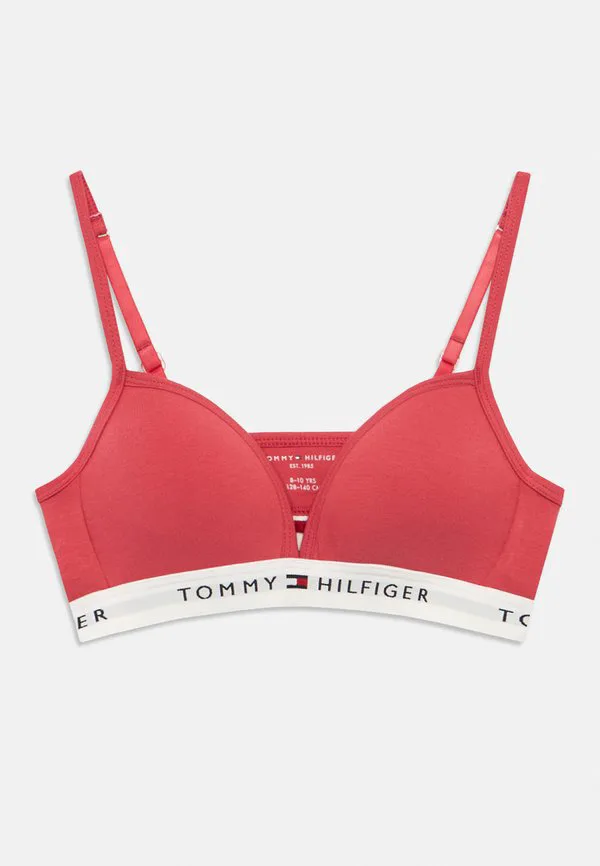 Фирменный формованный треугольный бюстгальтер из пеноматериала Tommy Hilfiger, Frosted Cranberry