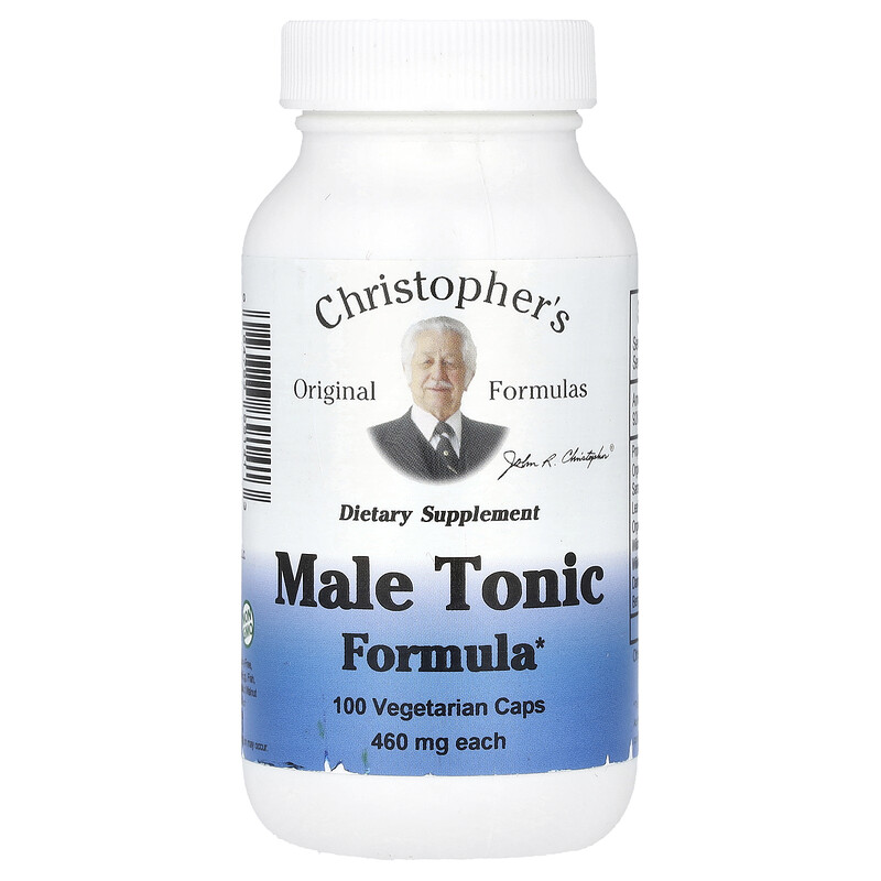 

Christopher's Original Formulas, Тонизирующая смесь для мужчин, 460 мг, 100 вегетарианских капсул (230 мг в 1 капсуле)