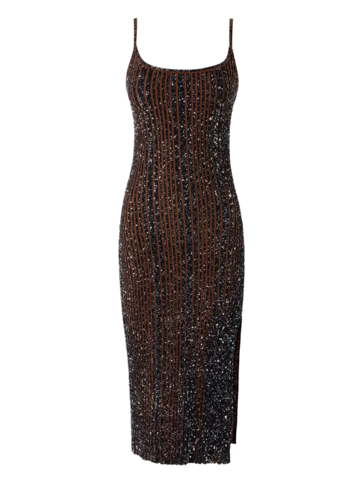 

Платье миди с блестками Missoni, черный