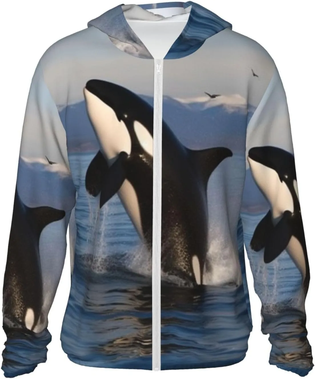 

Мужская толстовка с защитой от солнца upf 50+ killer whale FHEDVBN