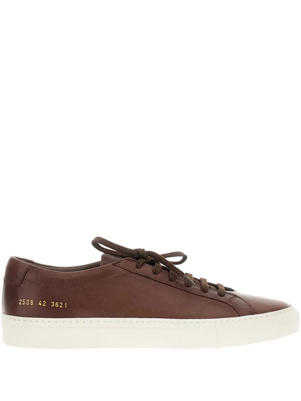 

Кожаные кроссовки на шнуровке Common Projects, коричневый