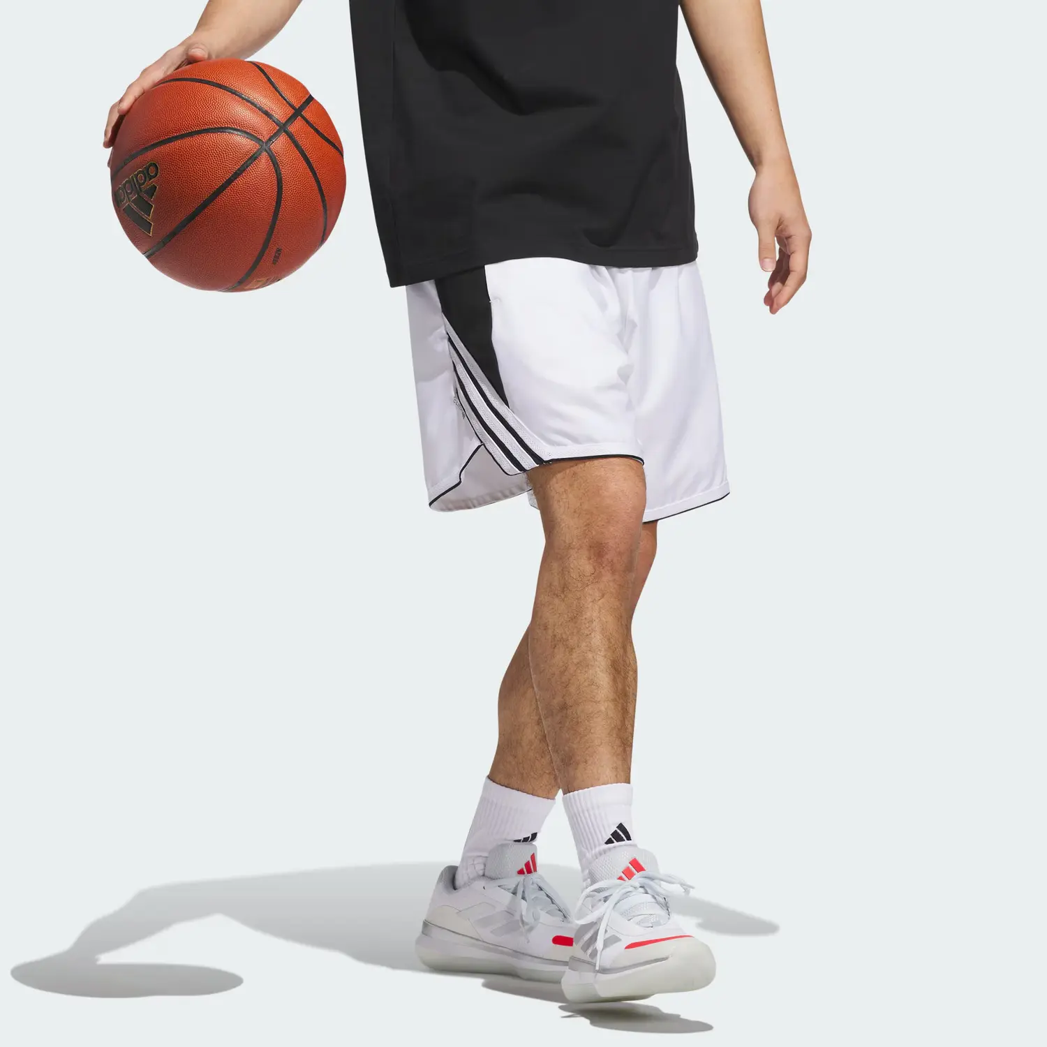 SS25 CRAZY LITE спортивные шорты мужские Adidas, белый/черный — фото 3