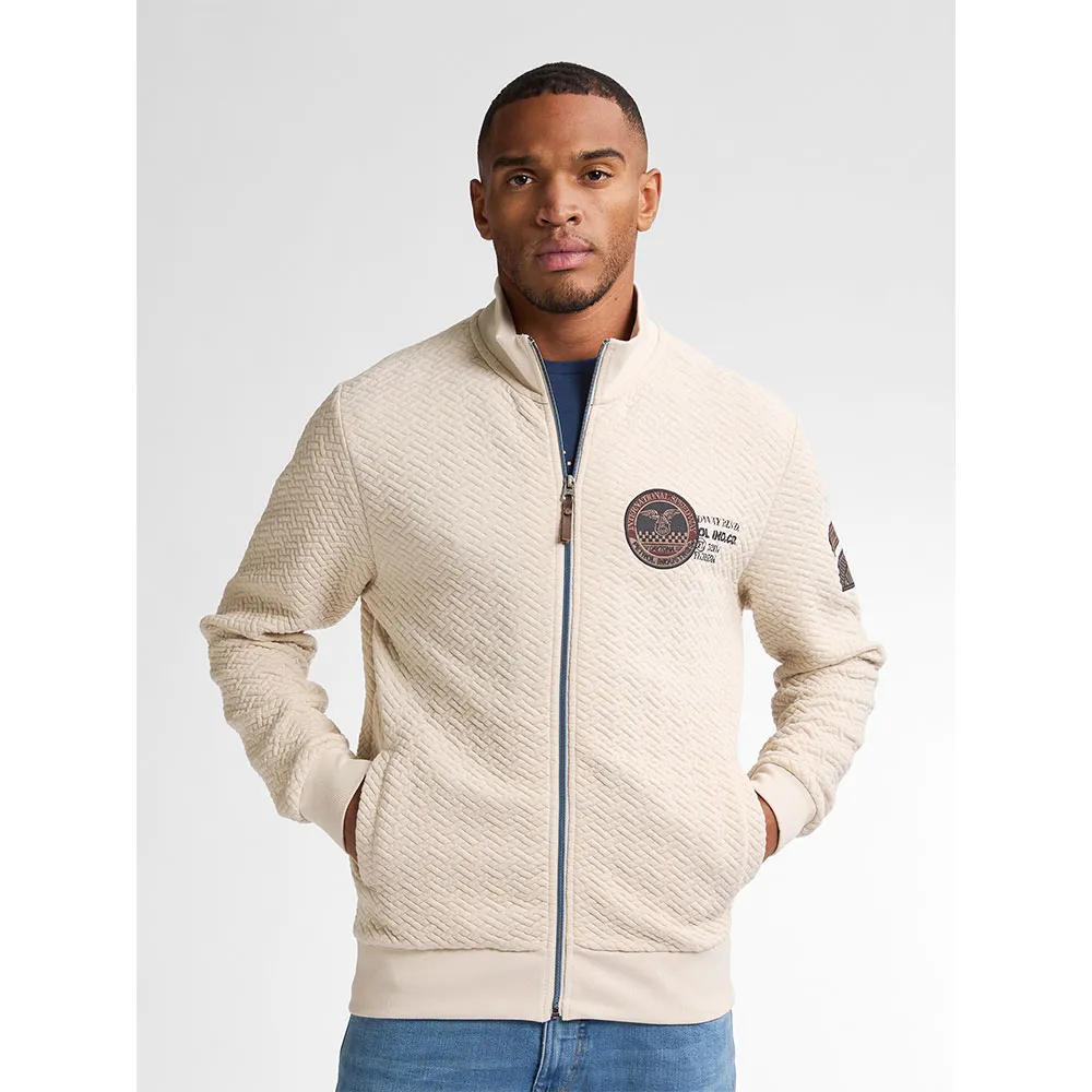 

Толстовка Petrol Industries M-1050-SWC309 full zip, бежевый