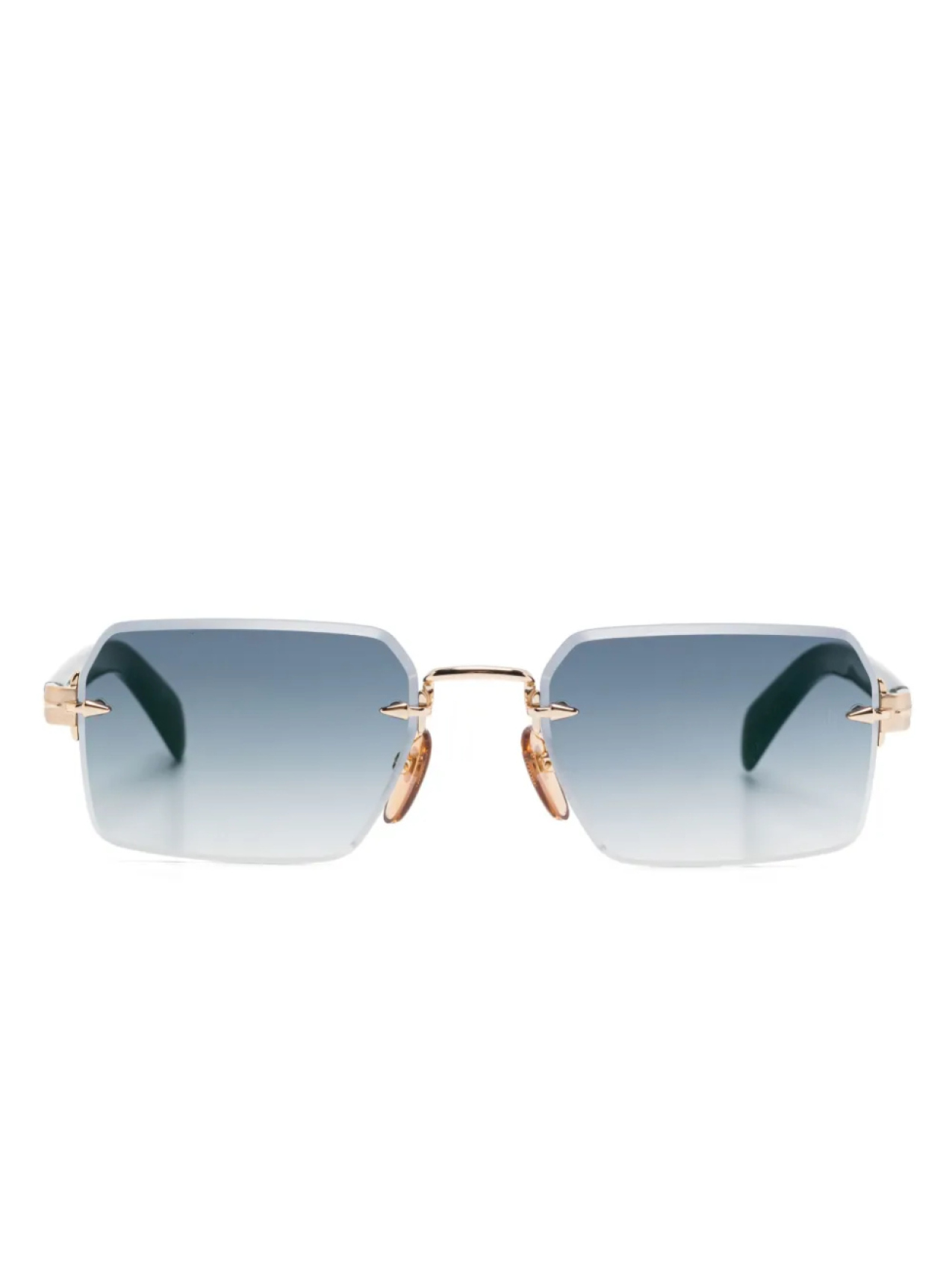 

Солнцезащитные очки в безободковой оправе Eyewear by David Beckham, золотой