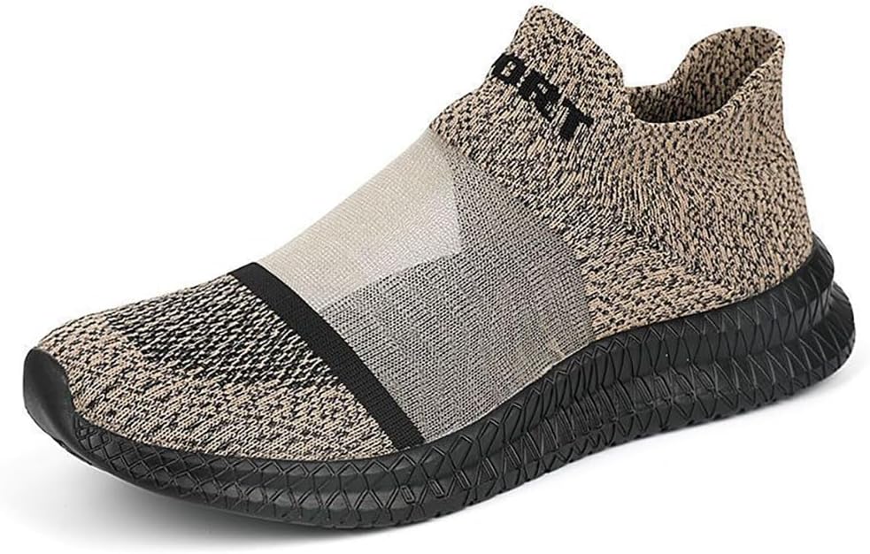 

Мужские прозрачные сетчатые легкие носки-кроссовки DESESE, дышащие вязаные повседневные кроссовки с поддержкой свода стопы, нескользящие лоферы, летние слипоны для ходьбы, хаки