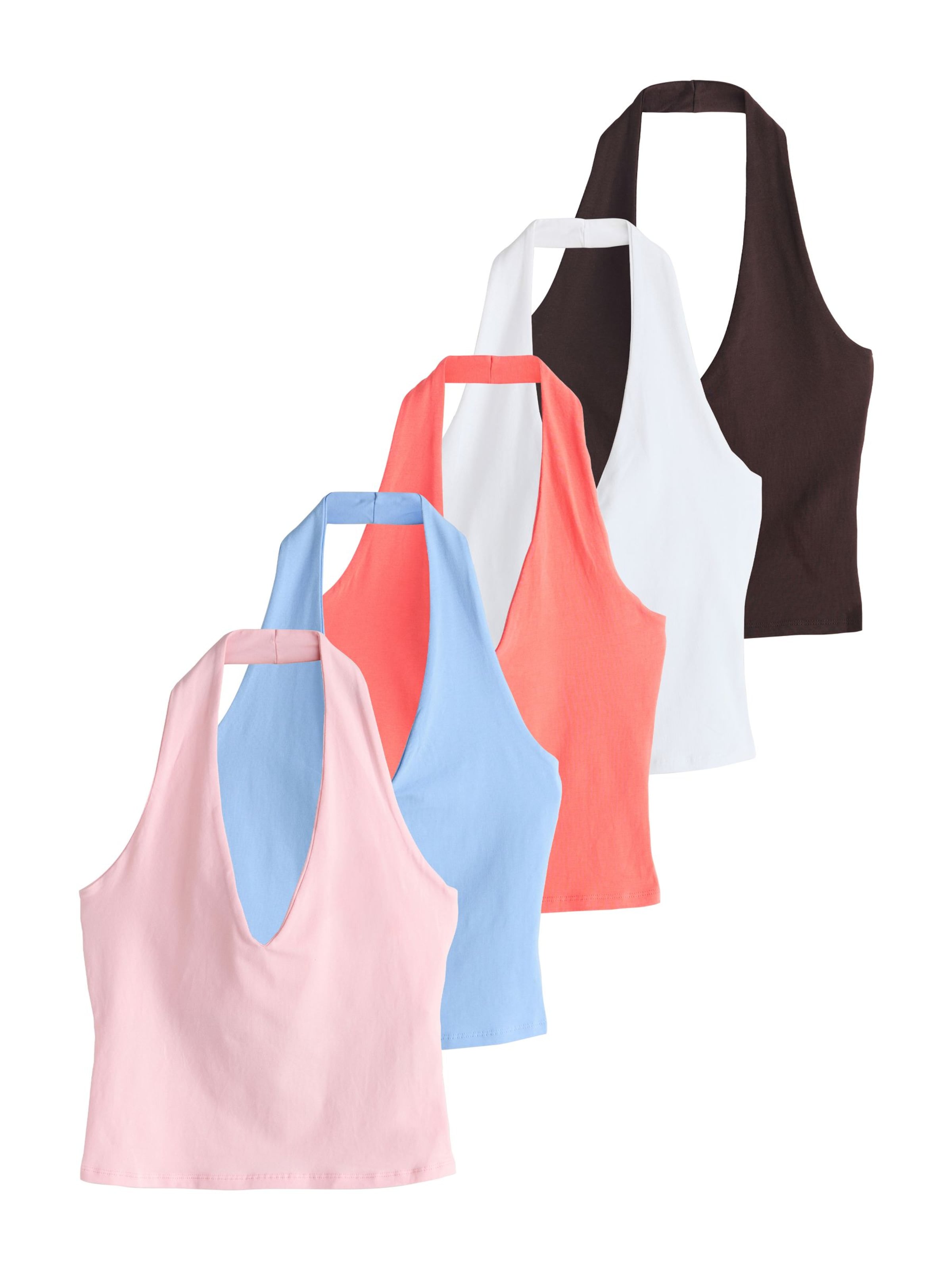Next Топ в цветах Light Blue, Brown, Coral, Rose, White