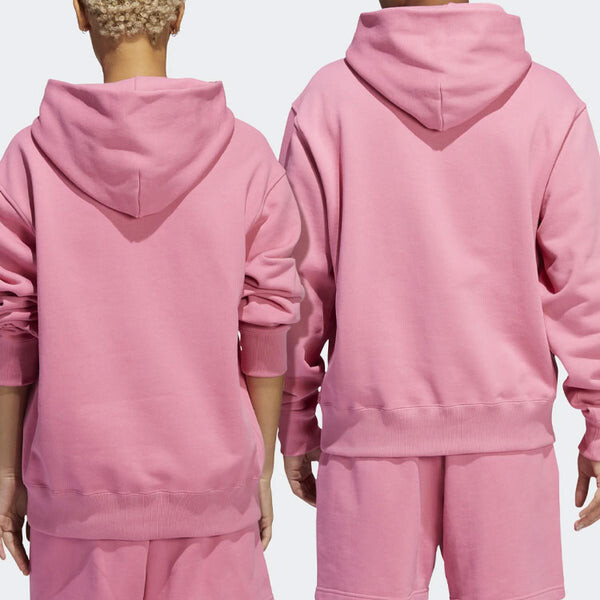 Толстовка Adidas originals x Pharrell Williams Crossover Loose Solid Color Pink, розовый — фото 4
