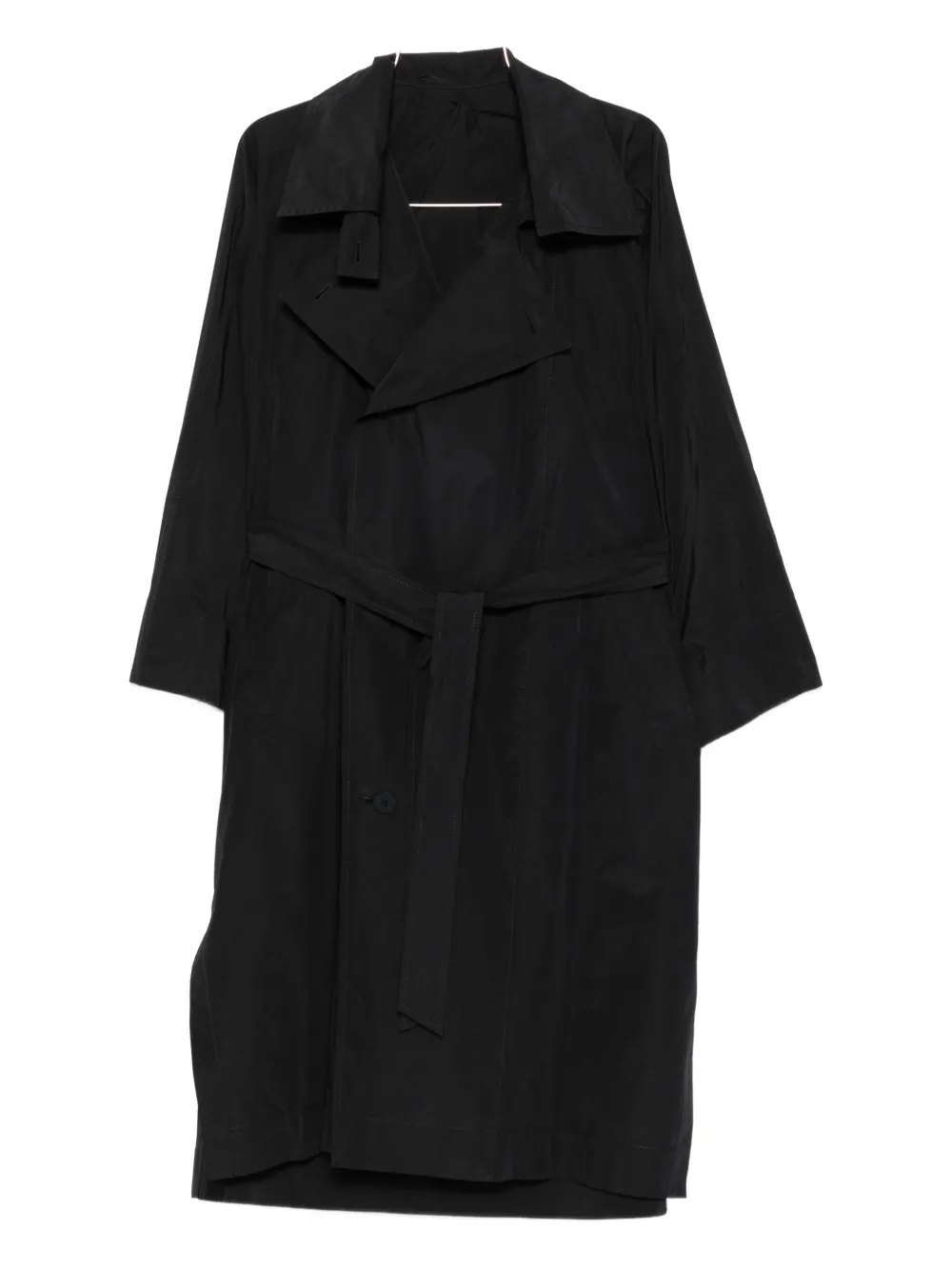 

Тренч с поясом Issey Miyake, черный