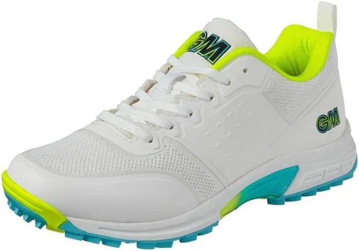 Крикетные кроссовки Gunn & Moore Aion унисекс, White Fluro Yellow Blue