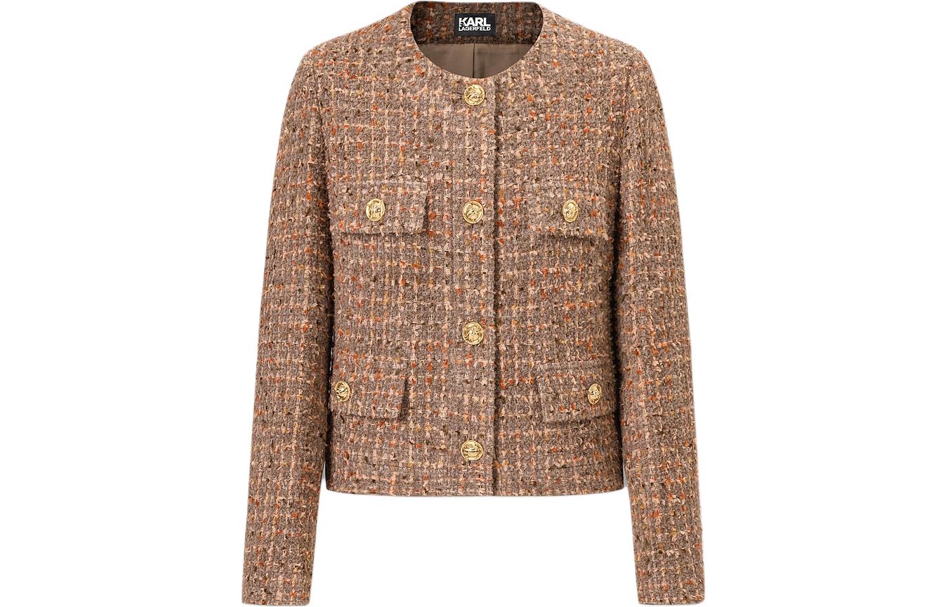 

KARL LAGERFELD / Karl Lagerfeld Jeans Куртка KARL LAGERFELD женская коричневая, Brown