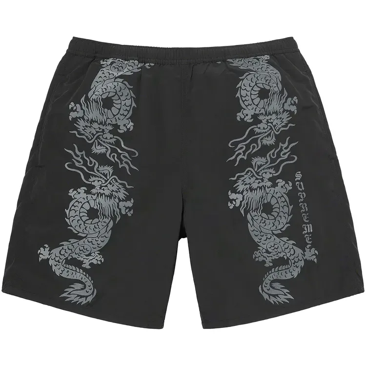 Шорты Supreme Dragon Water Short 'Black'